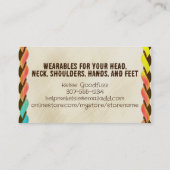 haakhaak stiksels garen ambachten ambacht show visitekaartje (Achterkant)