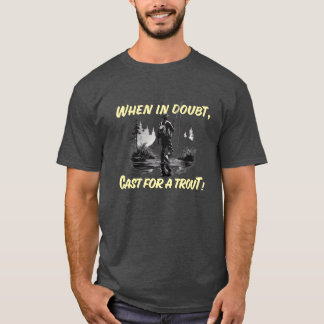 Haakjes Visvangst Aanpasbaar T-shirt