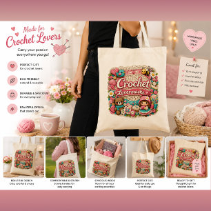 Haakliefhebber Tote Tas   Cute Garen Liefhebber Ca