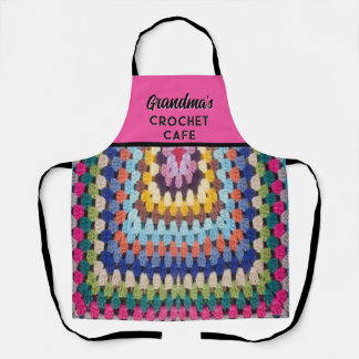 Haakminnende oma's All-Over Print Schort