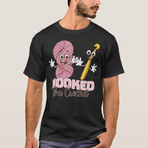 Haakverslaafd Gehaakte Muts Breien Breiwerk Hobby T-shirt