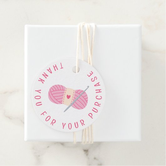 Haakwerk Hartelijk dank voor uw aankoop Bedankjes Labels (In situ)