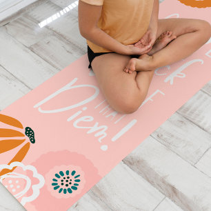 Haal de hals uit die Abstracte diem Floral Yogamat