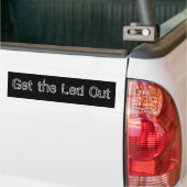 Haal de Led eruit Bumpersticker (Op Truck)