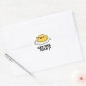 Haal de Yolk Funny Egg Joke Pun Ronde Sticker (Envelop)