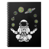 Haal deze yoga astronaut T-Shirt als verjaardag, c Notitieboek (Voorkant)
