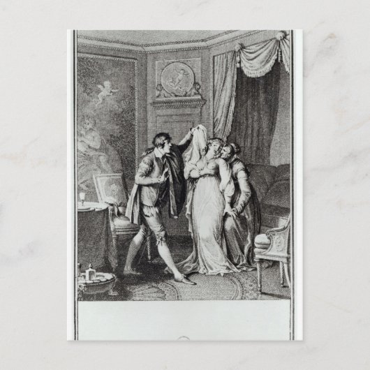 "Haal die sluier uit", uit hoofdstuk 7 van Briefkaart (Voorkant)