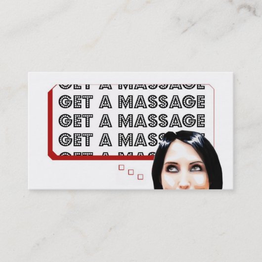 Haal een bloedbad visitekaartje (Voorkant)