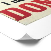 Haal geen Hurt Poster (Hoek)