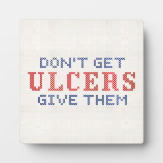 Haal geen Ulcers Fotoplaat