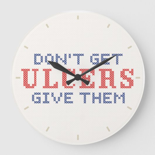 Haal geen Ulcers Grote Klok (Voorkant)