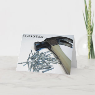 Haal Hammered verjaardagskaart Kaart