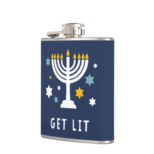 Haal hem | Funny Hanukkah Heupfles (Links)