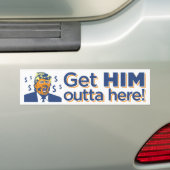 "Haal hem hier weg!" Trump Sucks Bumpersticker (Op auto)