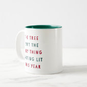 Haal hem | Vreemde kerst Tweekleurige Koffiemok (Voorkant links)