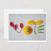 Haal het briefkaart van de STEMMING eruit (Voorkant / Achterkant)