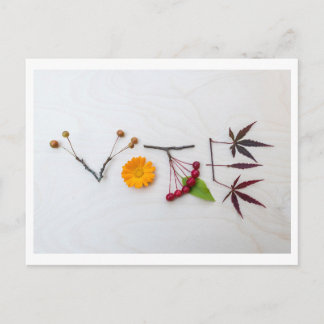 Haal het briefkaart van de STEMMING eruit