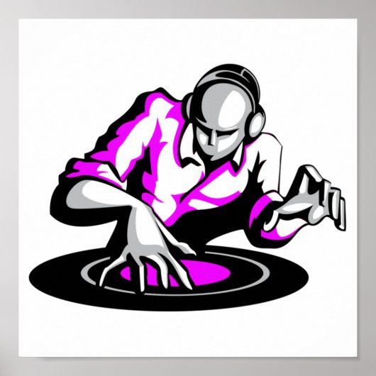 Haal het feest op DJ Poster (Voorkant)