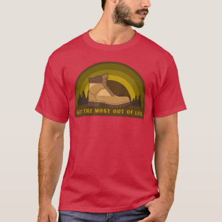 Haal het meeste uit het leven Camping cadeau T-shirt