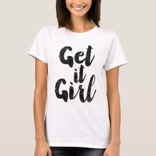 Haal het meisje t-shirt