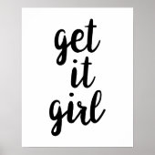 Haal het Poster van het meisje in huis (Voorkant)