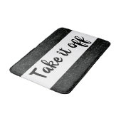 Haal het van de White and Black Sparkle badmat (Gekanteld)