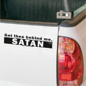 Haal je achter me, Satan Bumpersticker (Op Truck)