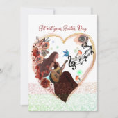 Haal je gitaar wit eruit feestdagenkaart (Voorkant)