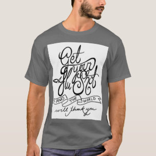 Haal je griepprik in de volksgezondheidssticker t-shirt