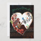 Haal je Guitar Day Dark eruit Feestdagenkaart (Voorkant)