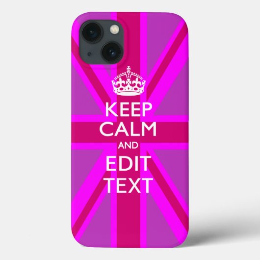 Haal je handgemeen op Fuchsia Union Case-Mate iPhone Case (Achterkant)