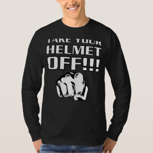 Haal je helm uit voorraad auto racen t-shirt