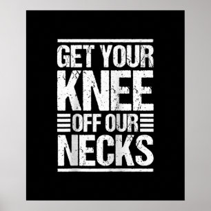 Haal je knie uit onze nekjes samen, we verhogen poster