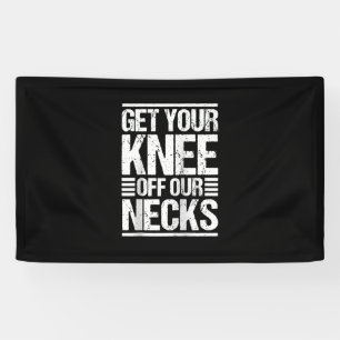 Haal je knie uit onze nekjes samen, we verhogen spandoek