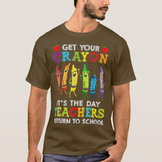 Haal je krijt op de dag dat leraren terugkeren naa t-shirt