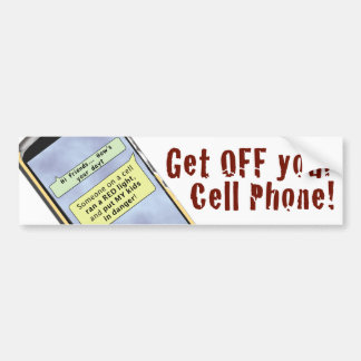 Haal je mobiele telefoon uit je telefoon bumpersticker
