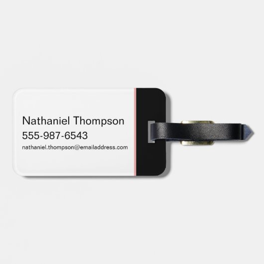 Haal je sh * t bij elkaar - De witte lotus Bagagelabel (Achterkant horizontaal)