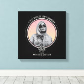 Haal je sh * t bij elkaar - De witte lotus Canvas Afdruk (Insitu (Houten vloer))