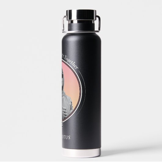 Haal je sh * t bij elkaar - De witte lotus Waterfles (Achterkant)