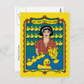 Haal je spullen in een Row_B_ Briefkaart (Voorkant / Achterkant)