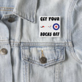 Haal je stenen eraf! vierkante button 5,1 cm (In situ)