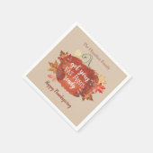 Haal je vetbroek klaar Thanksgiving servetten (Hoek)