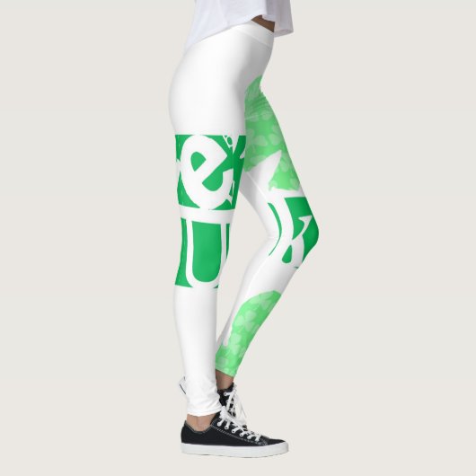 Haal Lucky L Clover Shamrocks St Patty W Leggings (Rechts)