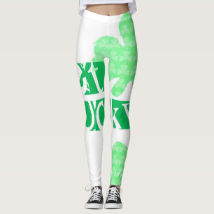 Haal Lucky L Clover Shamrocks St Patty W Leggings