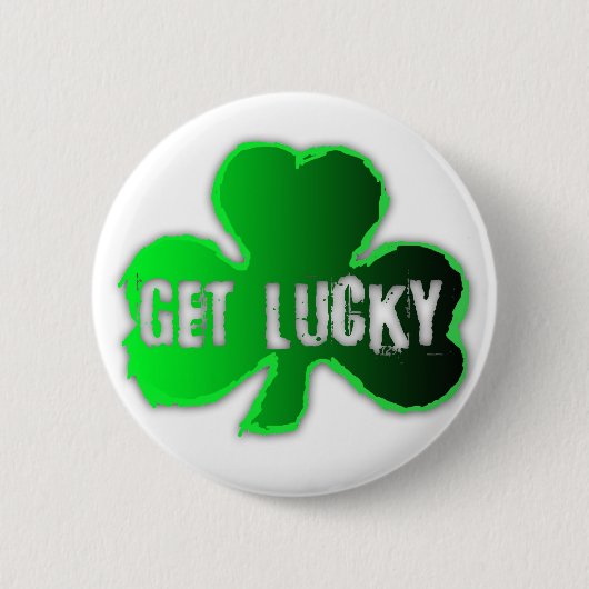 Haal Lucky St Patrick's Day Round Button (Voorkant)