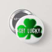 Haal Lucky St Patrick's Day Round Button (Voorkant /achterkant)