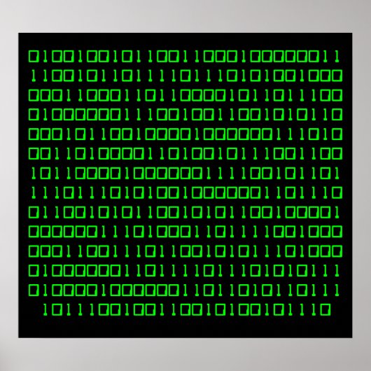 Haal meer uit - Binary Code poster (Voorkant)
