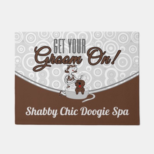 Haal uw bruine bruine bruine bruin-bruinkring in h deurmat (Voorkant)