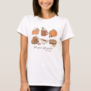 Haal uw Fat Pants Ready Funny Retro Thanksgiving T-shirt