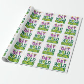 Haal Wild Crocodile Mardi Gras Alligator Cadeaupapier (Uitgerold)